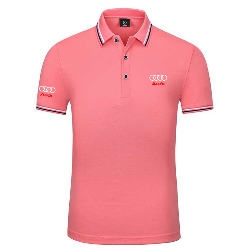 Polo Audi 2022 Manches Courtes en Coton Extensible Piqué Pour Homme